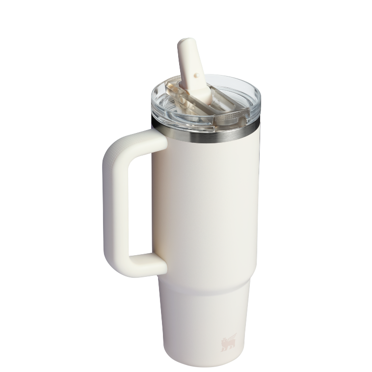 Stanley 1913 クエンチャー プロツアー フリップストロー 真空断熱タンブラー 30 oz （約0.89L）（Cream） | 背面