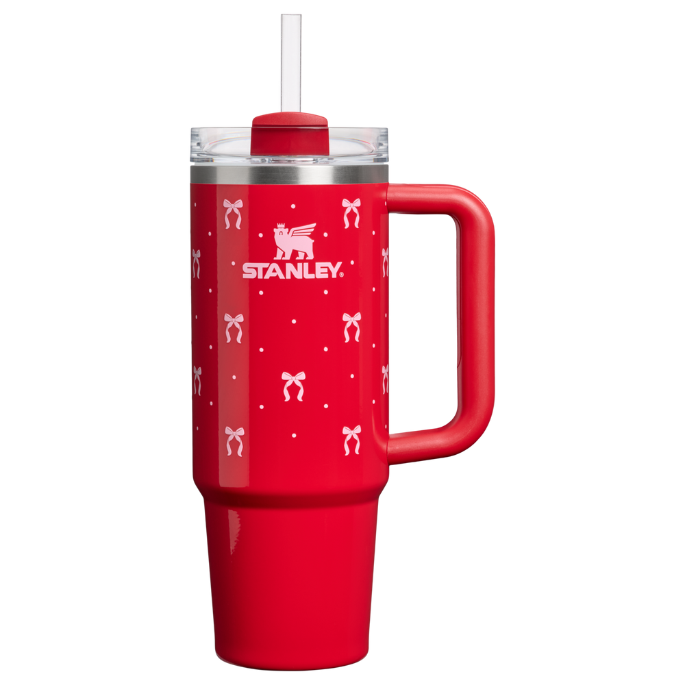 Stanley 1913 Holiday Collection クエンチャー H2.0 フローステート 真空断熱タンブラー 30oz（約0.89L）（Rouge Bows） | 画像1