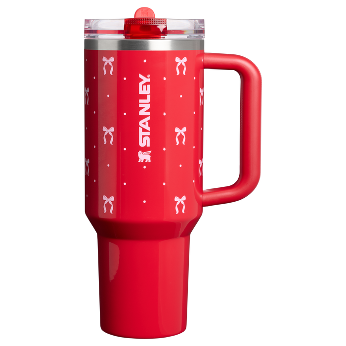 Stanley 1913 Holiday Collection クエンチャー プロツアー フリップストロー 真空断熱タンブラー 40oz（1.18L）（Rouge Bows）