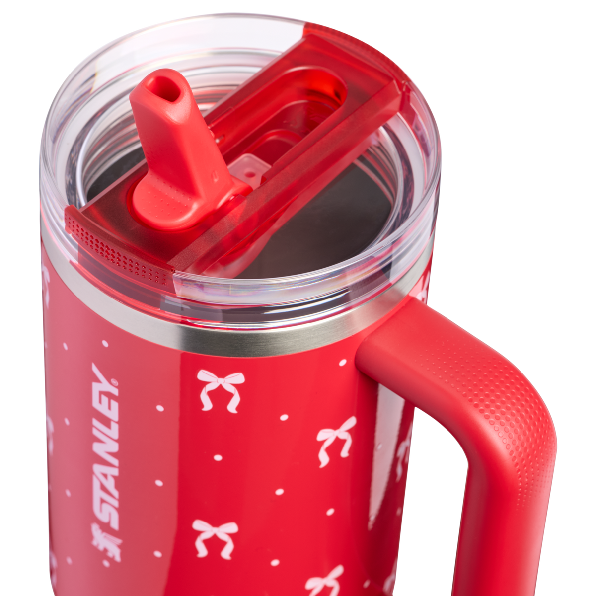 Stanley 1913 Holiday Collection クエンチャー プロツアー フリップストロー 真空断熱タンブラー 40oz（1.18L）（Rouge Bows） | 画像3
