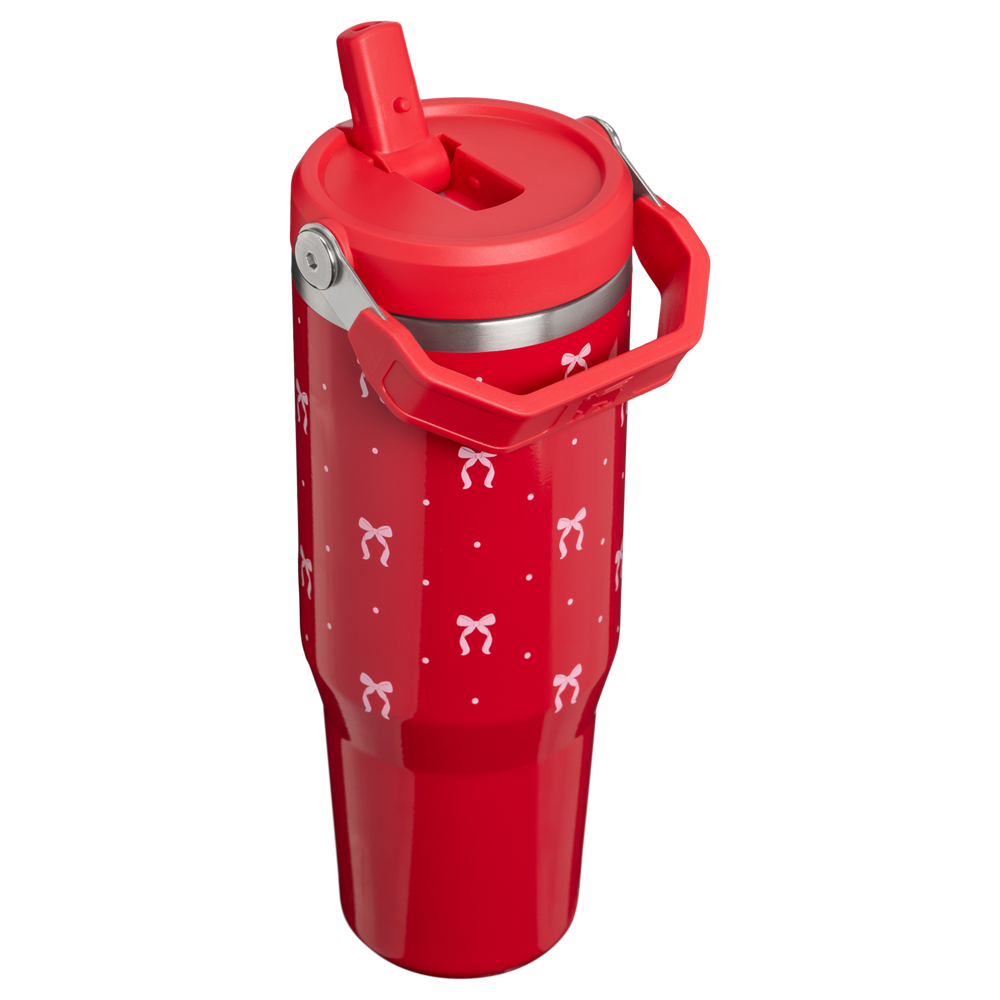 Stanley 1913 Holiday Collection アイスフロー フリップストロー 真空断熱タンブラー 30oz（約0.89L）（Rouge Bows） | 画像2