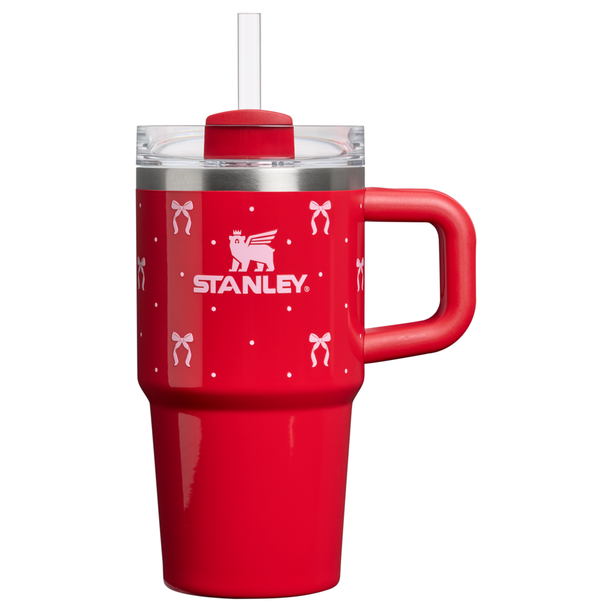 Stanley 1913 Holiday Collection クエンチャー H2.0 フローステート 真空断熱タンブラー 20oz（約0.59L）（Rouge Bows） | 画像1