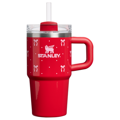 Stanley 1913 Holiday Collection クエンチャー H2.0 フローステート 真空断熱タンブラー 20oz（約0.59L）（Rouge Bows）