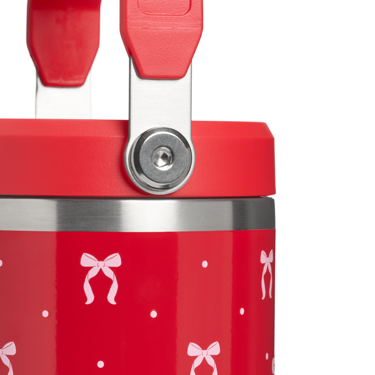 Stanley 1913 Holiday Collection アイスフロー フリップストロー 真空断熱タンブラー 30oz（約0.89L）（Rouge Bows） | 画像3
