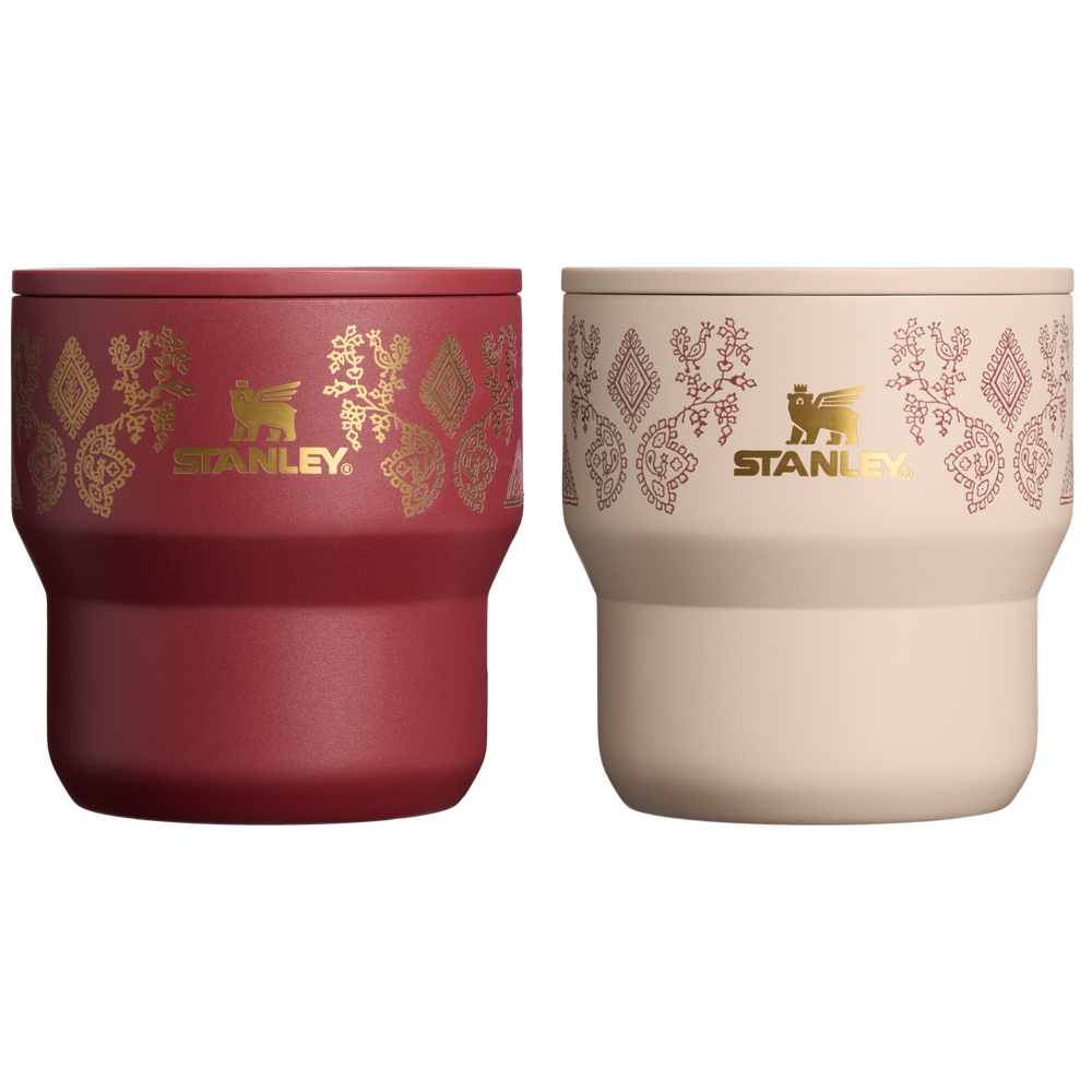 Stanley 1913 Stanley 1913 x Nest ステイホット スタッキング真空断熱カップセット 2x 10oz（約0.29L） in Deepa Rose/Brown Sugar | View 1