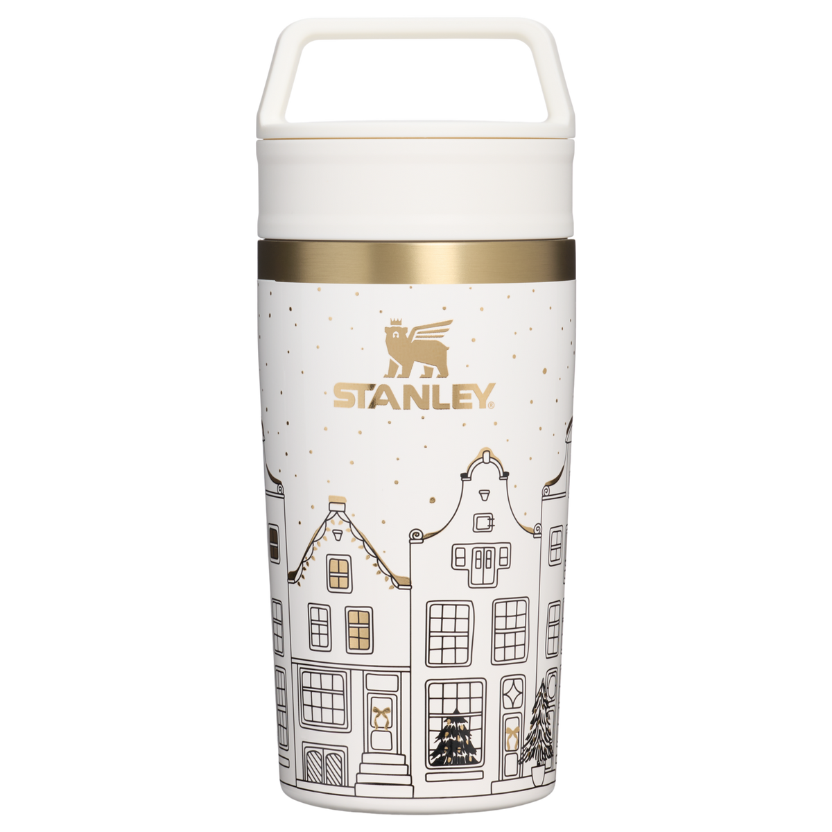 Stanley 1913 Holiday Collection カフェトゥーゴー トラベル 真空断熱マグ 12oz（約0.35L）（Salt Gingerbread） | 正面