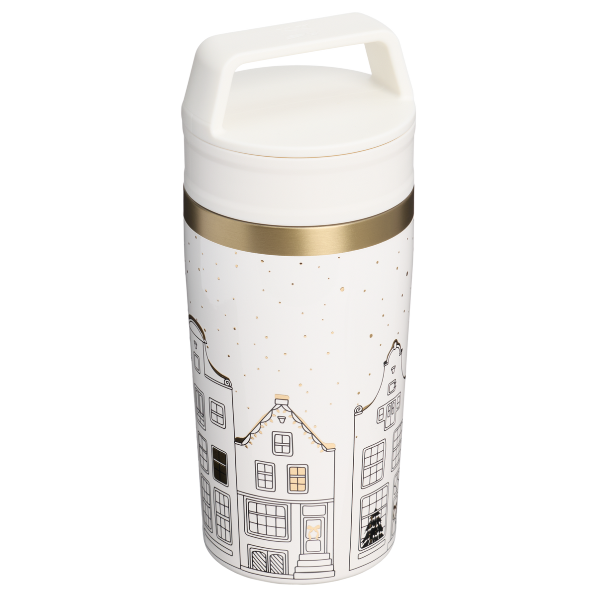 Stanley 1913 Holiday Collection カフェトゥーゴー トラベル 真空断熱マグ 12oz（約0.35L）（Salt Gingerbread） | 背面
