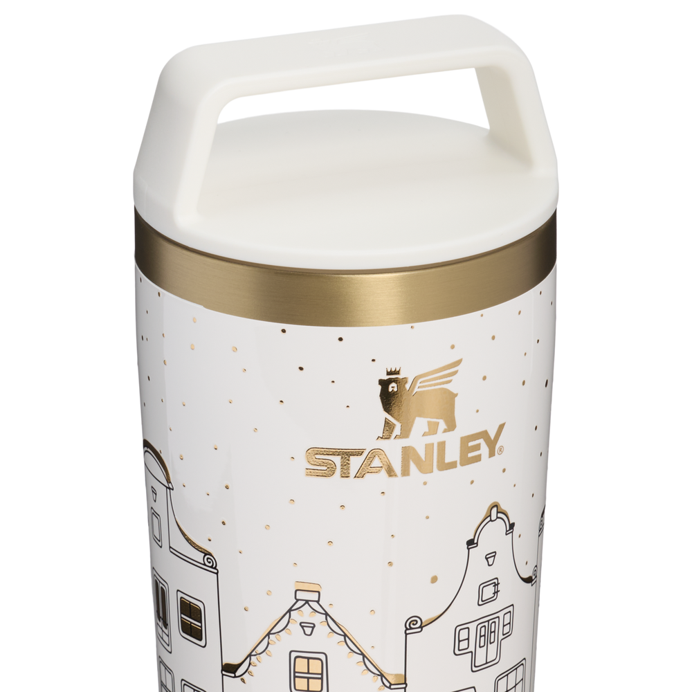 Stanley 1913 Holiday Collection カフェトゥーゴー トラベル 真空断熱マグ 12oz（約0.35L）（Salt Gingerbread） | フタのディテール