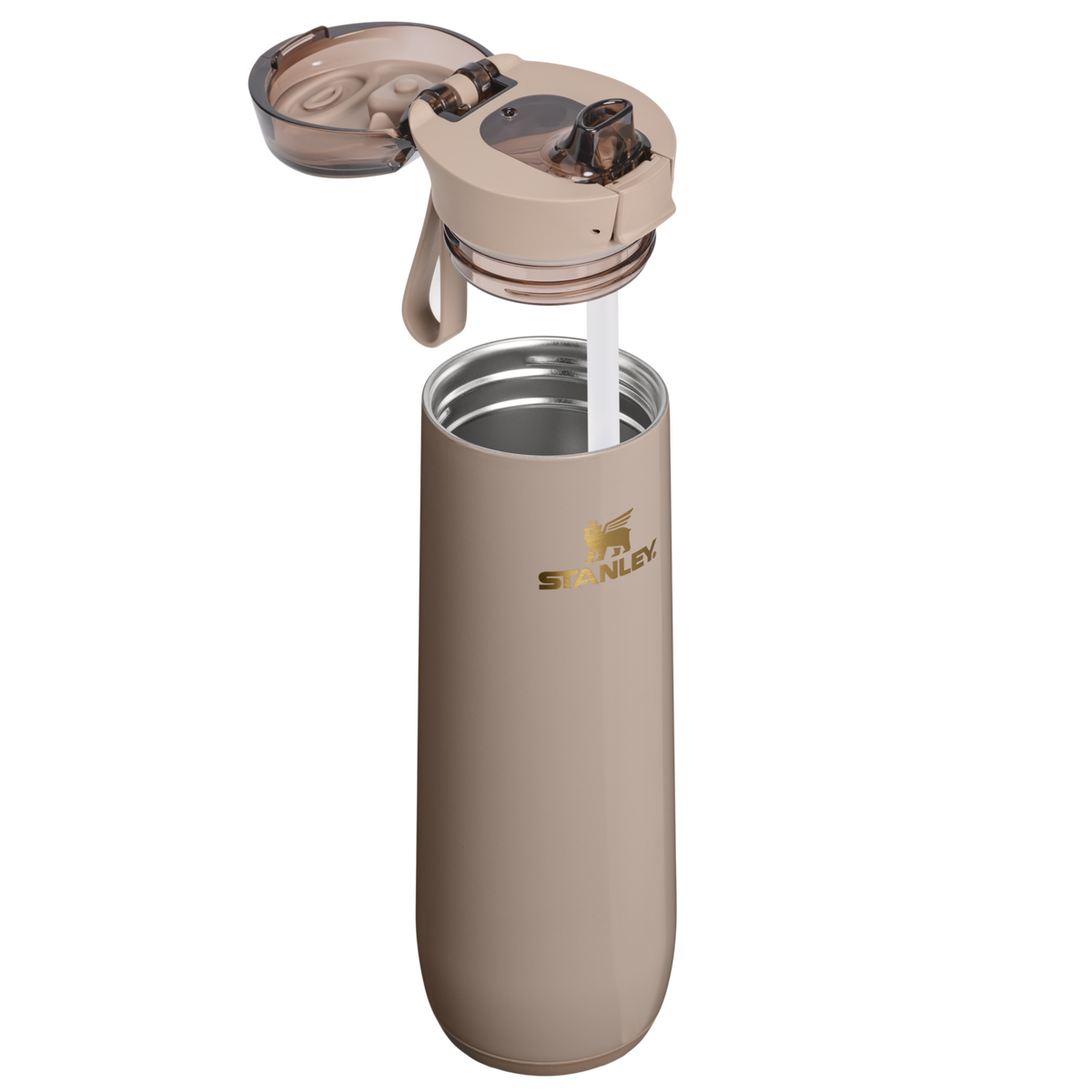 Stanley 1913 Fall Refresh 3.0 フローステートスプリング真空断熱ボトル 20 oz（約0.59L） in Bedrock Gloss | Front View