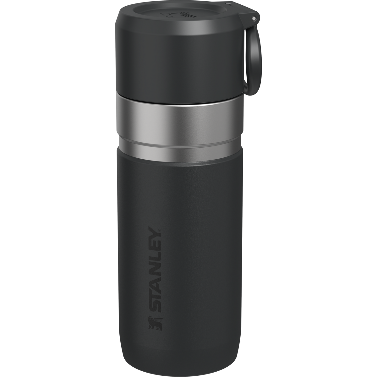 Stanley 1913 ゴー スリム真空断熱ボトル 12.5oz（約0.37L） in Black 2.0 | Front View