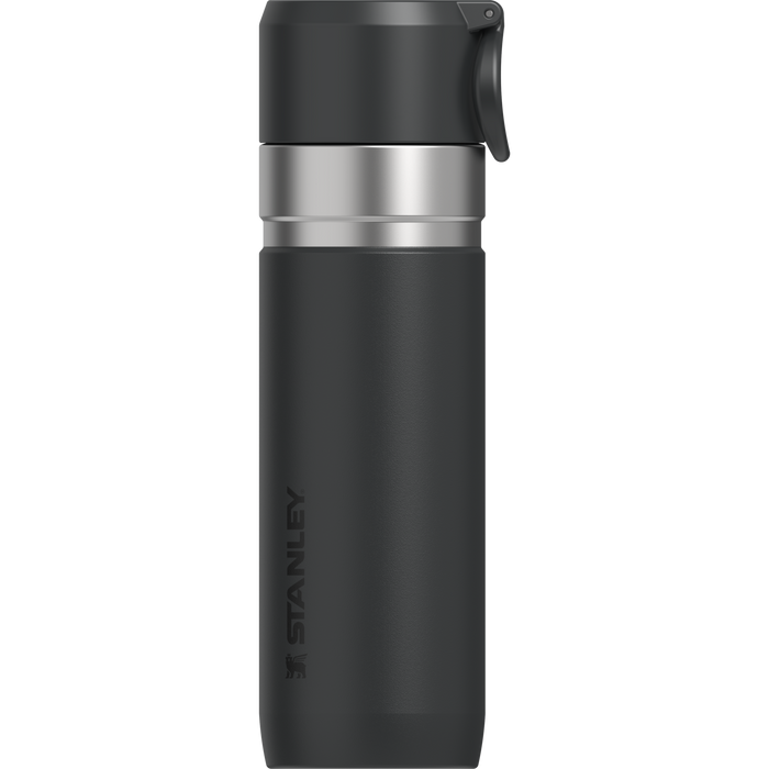 Stanley 1913 ゴー スリム真空断熱ボトル 16oz（約0.47L） in Black 2.0 | Front View