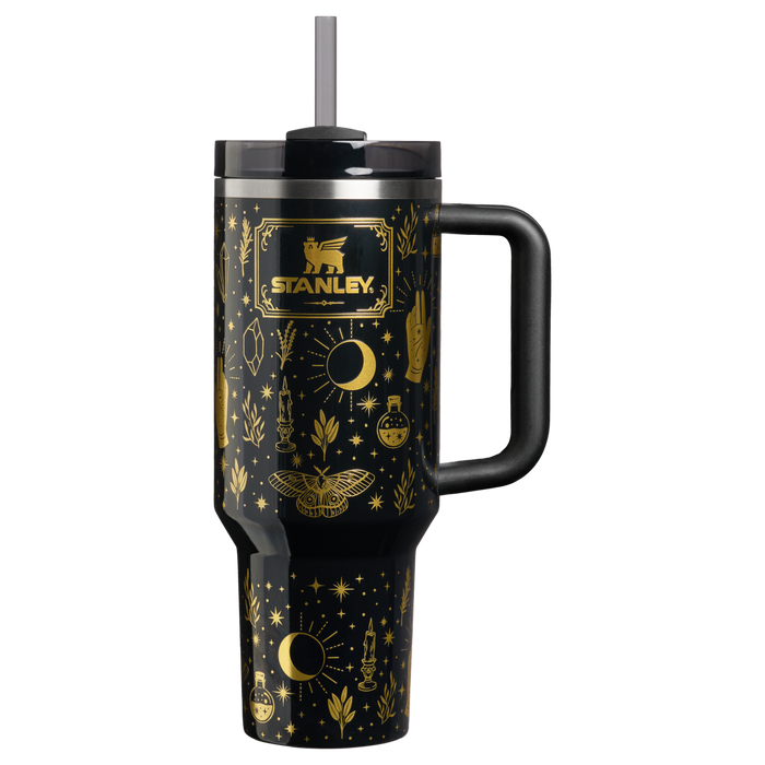 Stanley 1913 Halloween 2026 クエンチャー H2.0 フローステート 真空断熱タンブラー 40 oz（約1.18L） in Black Magic | Front View
