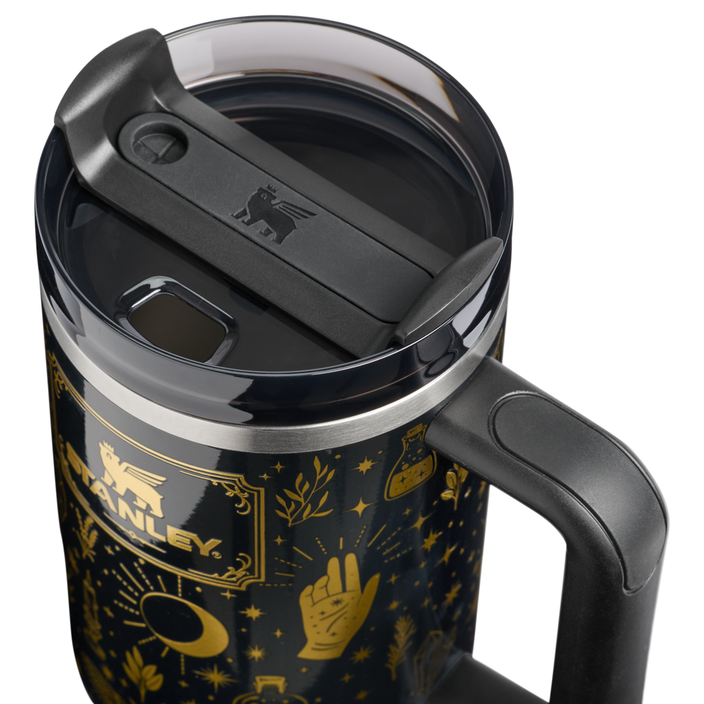 Stanley 1913 Halloween 2026 クエンチャー H2.0 フローステート 真空断熱タンブラー 40 oz（約1.18L） in Black Magic | Lid Detailed View