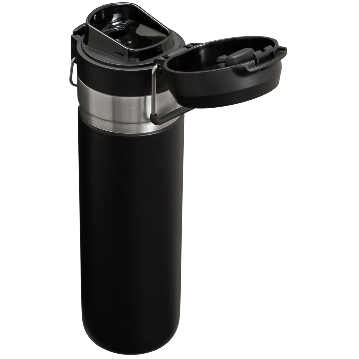 Stanley 1913 クイックフリップ ゴー 真空断熱ボトル 24oz（約0.71L） in Black 2.0 | Back View