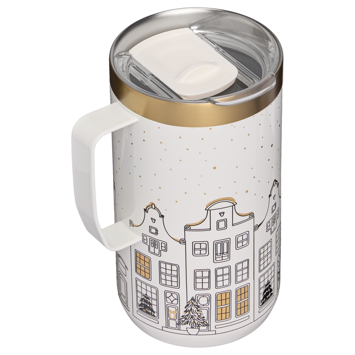 Stanley 1913 Holiday Collection エブリデイ キャンプ真空断熱マグ 24oz（約0.71L）（Salt Gingerbread） | 背面
