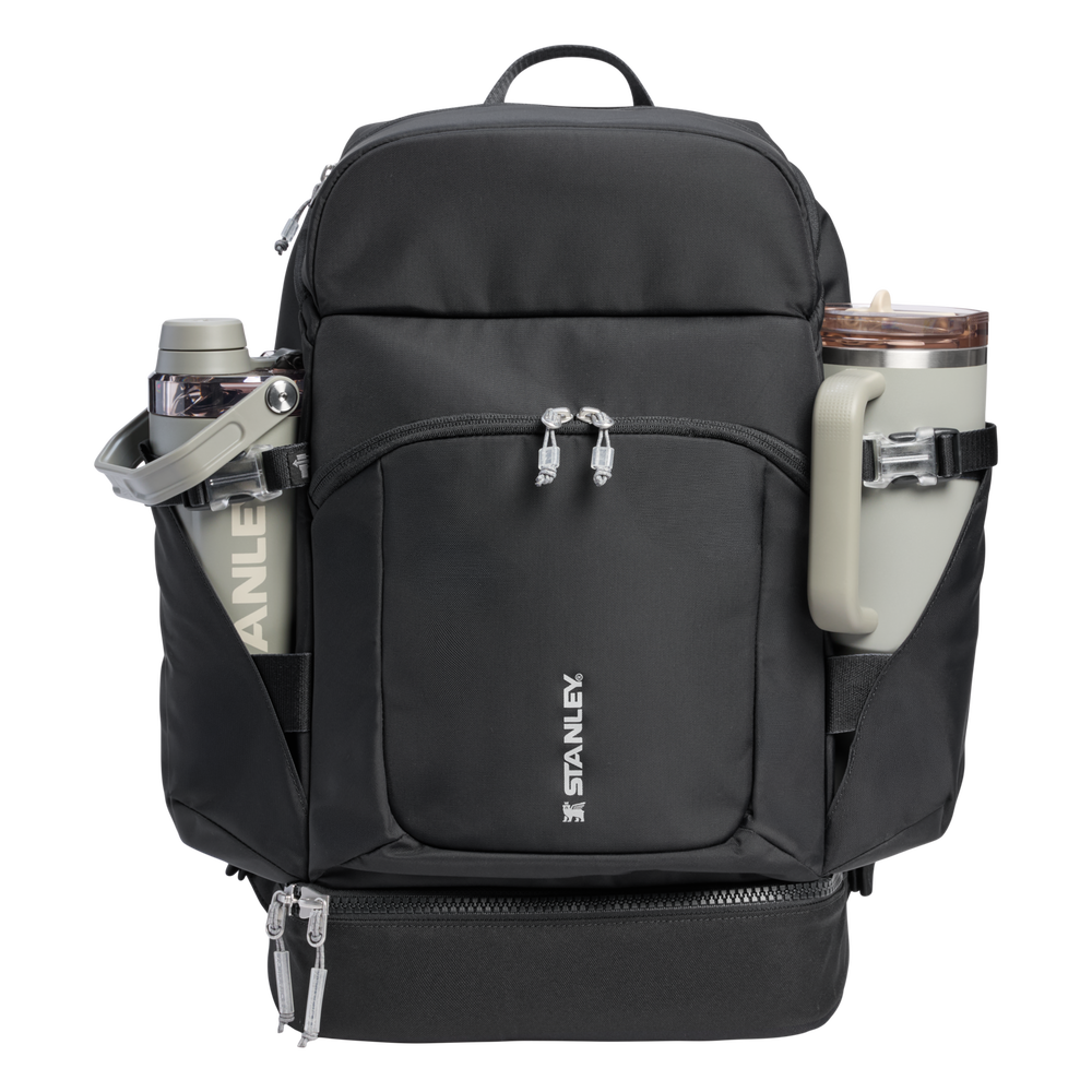 Stanley 1913 バイタライズ マクロメソッド バックパック  30.9 QT（約29.2L） in Black | Front Back View