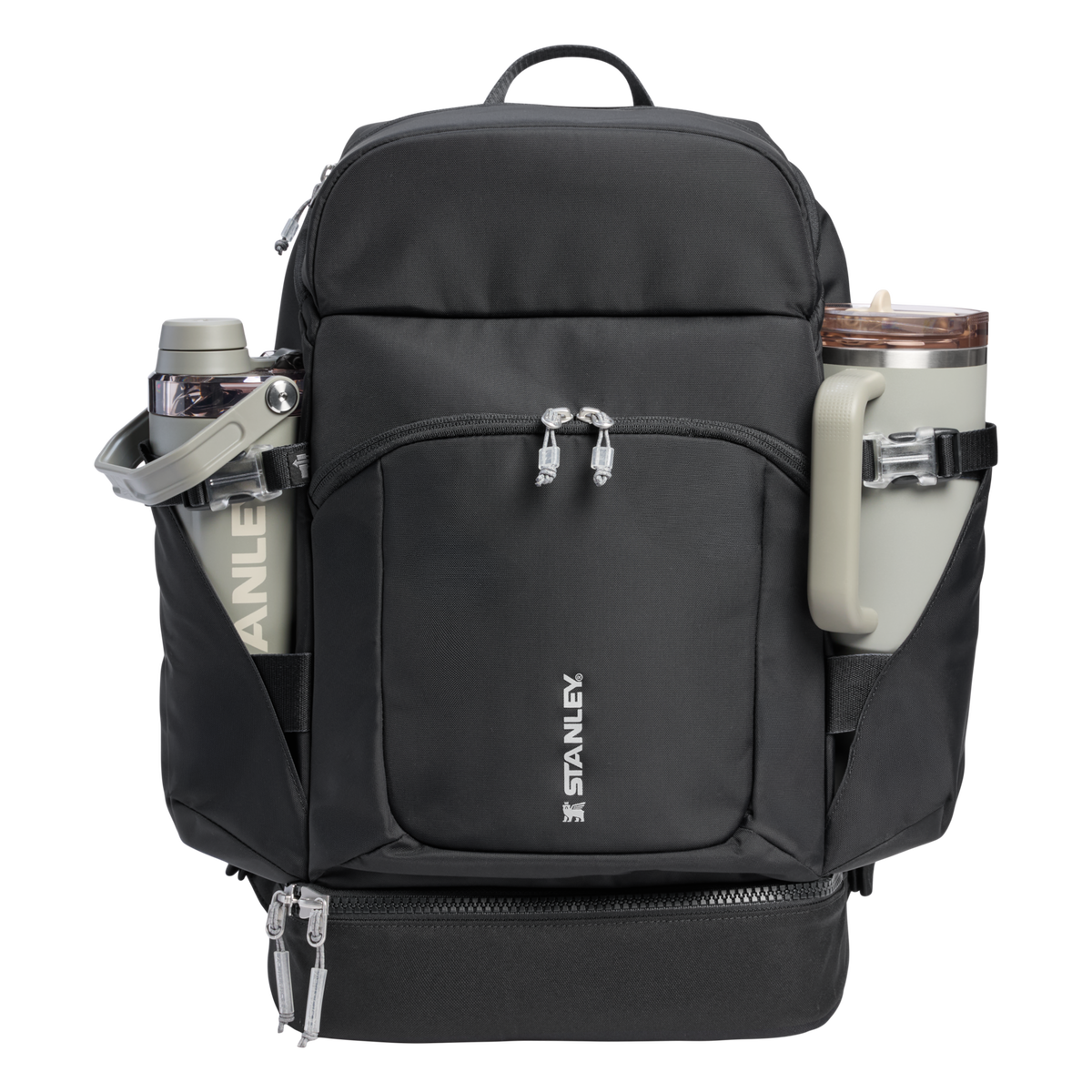 Stanley 1913 バイタライズ マクロメソッド バックパック  30.9 QT（約29.2L） in Black | Front Back View