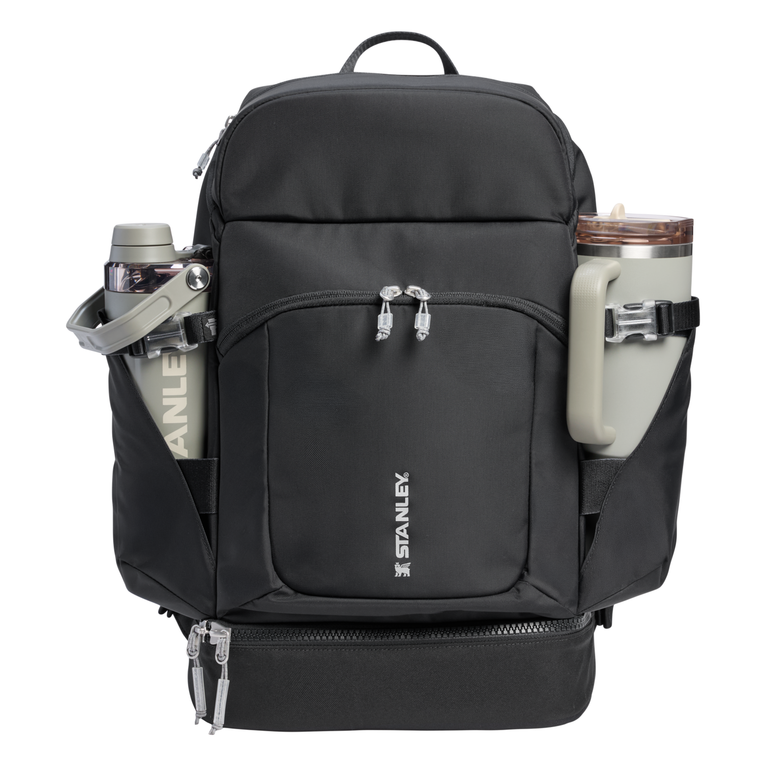 Stanley 1913 バイタライズ マクロメソッド バックパック  30.9 QT（約29.2L） in Black | Front Back View