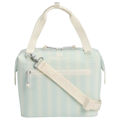 Stanley 1913 Picnic Collection オールデイ ジュリエンヌ ミニクーラー 7.4 qt (約7.0 L) in Mist Picnic Stripe | Front View