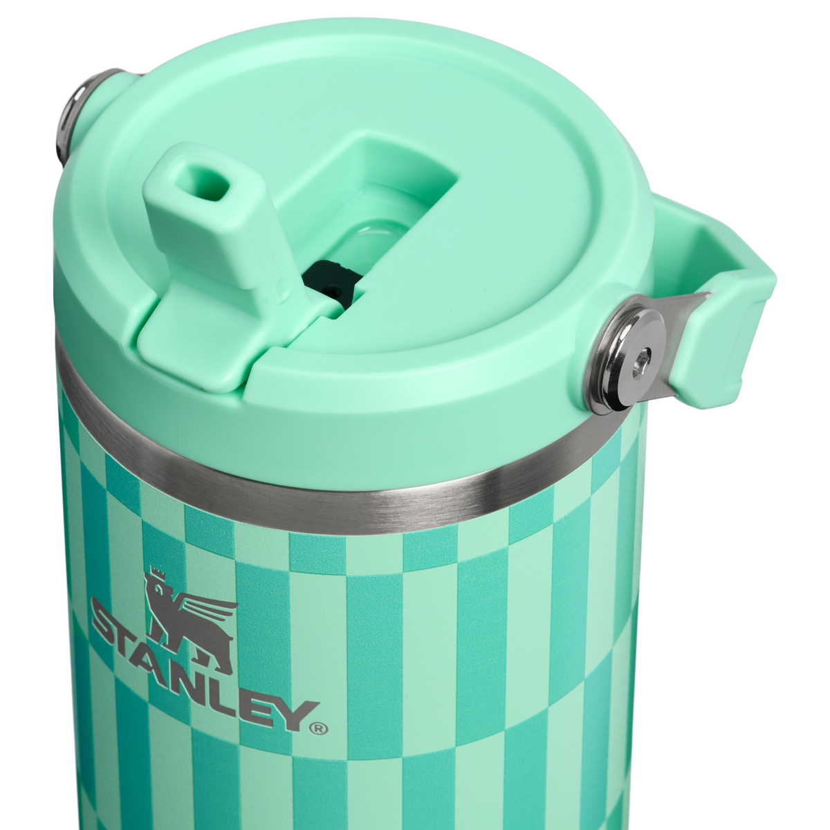 Stanley 1913 High Summer Collection アイスフロー フリップストロー2.0 真空断熱タンブラー 30 oz（約0.89L） in Dream Green Tile | View 3