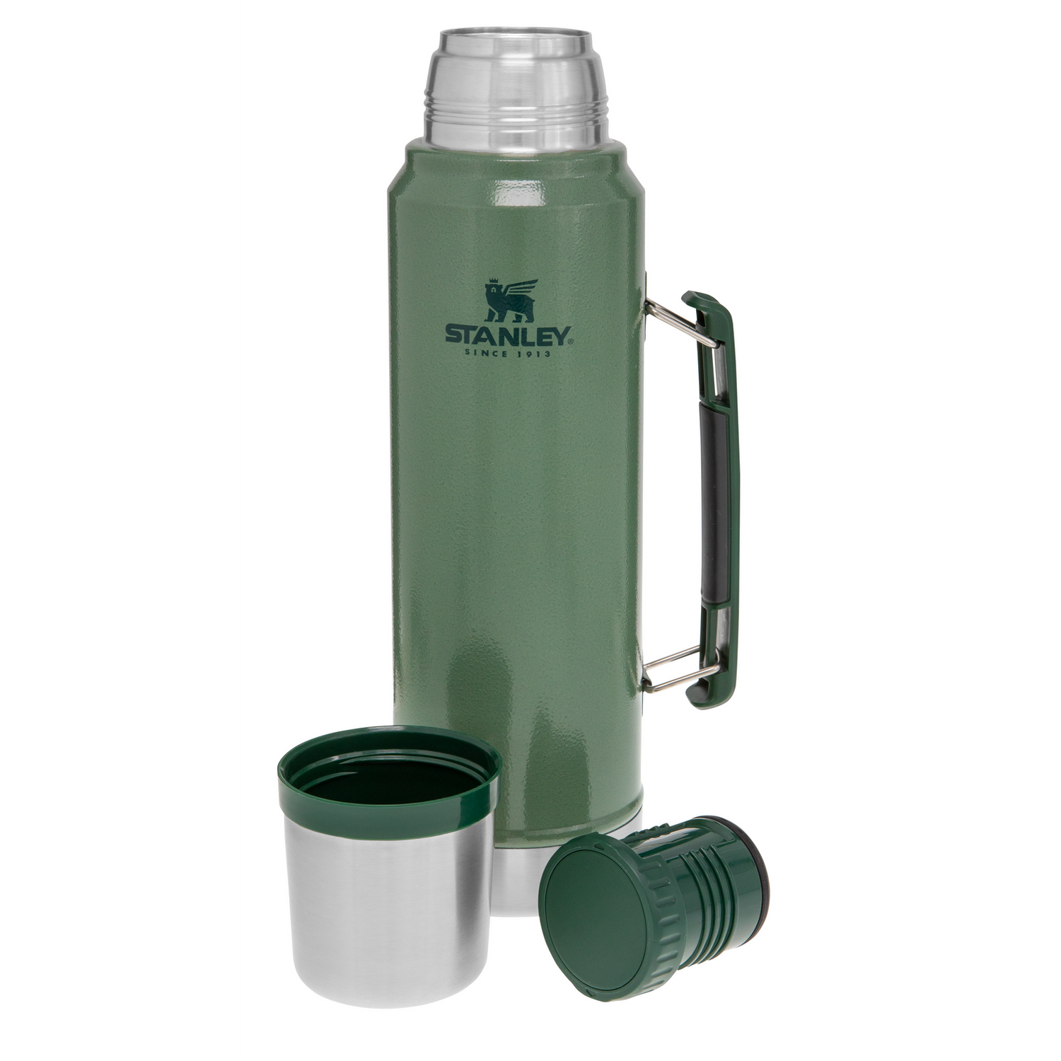 Stanley 1913 レジェンダリー クラシック真空断熱ボトル 1.1 qt｜（約1.0L） in Hammertone Green | View 4