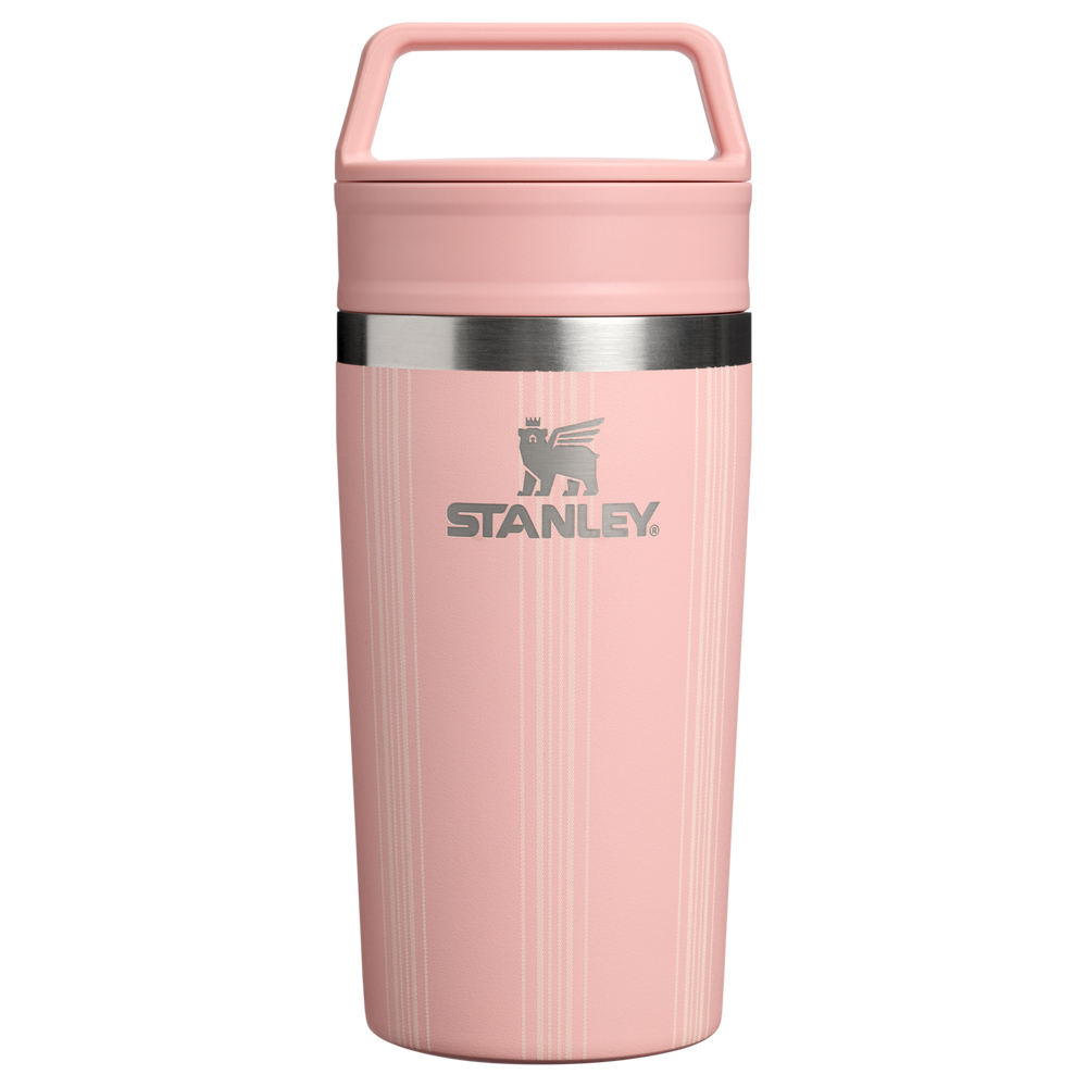 Stanley 1913 Picnic Collection カフェトゥーゴー トラベル 真空断熱マグ 12 oz（約0.35L） in Peach Rose Picnic Stripe | View 1