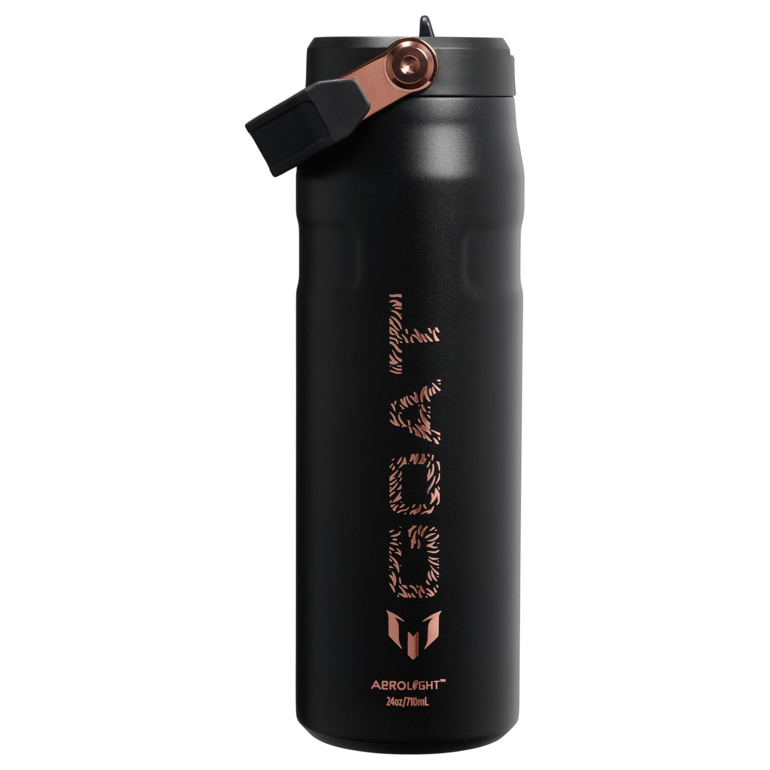 Stanley 1913 Messi x Stanley 1913 アイスフロー フリップストロー2.0 真空断熱ボトル 24 oz（約0.71L） in Messi GOAT Black | View 1