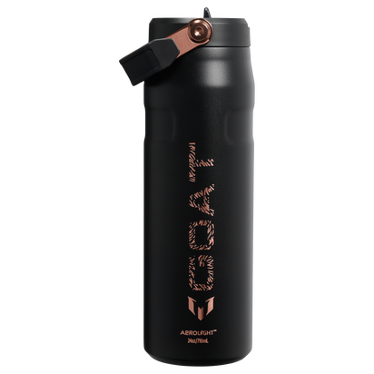 Stanley 1913 Messi x Stanley 1913 アイスフロー フリップストロー2.0 真空断熱ボトル 24 oz（約0.71L） in Messi GOAT Black | Back View