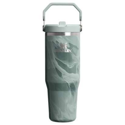 Stanley 1913 Marble Collection アイスフロー フリップストロー2.0 真空断熱タンブラー 30 oz（約0.89L） in Agate Calacatta | Front View