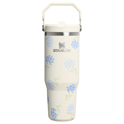 Stanley 1913 Floral Collection アイスフロー フリップストロー2.0 真空断熱タンブラー 30 oz（約0.89L） in Antique Florets | Front View