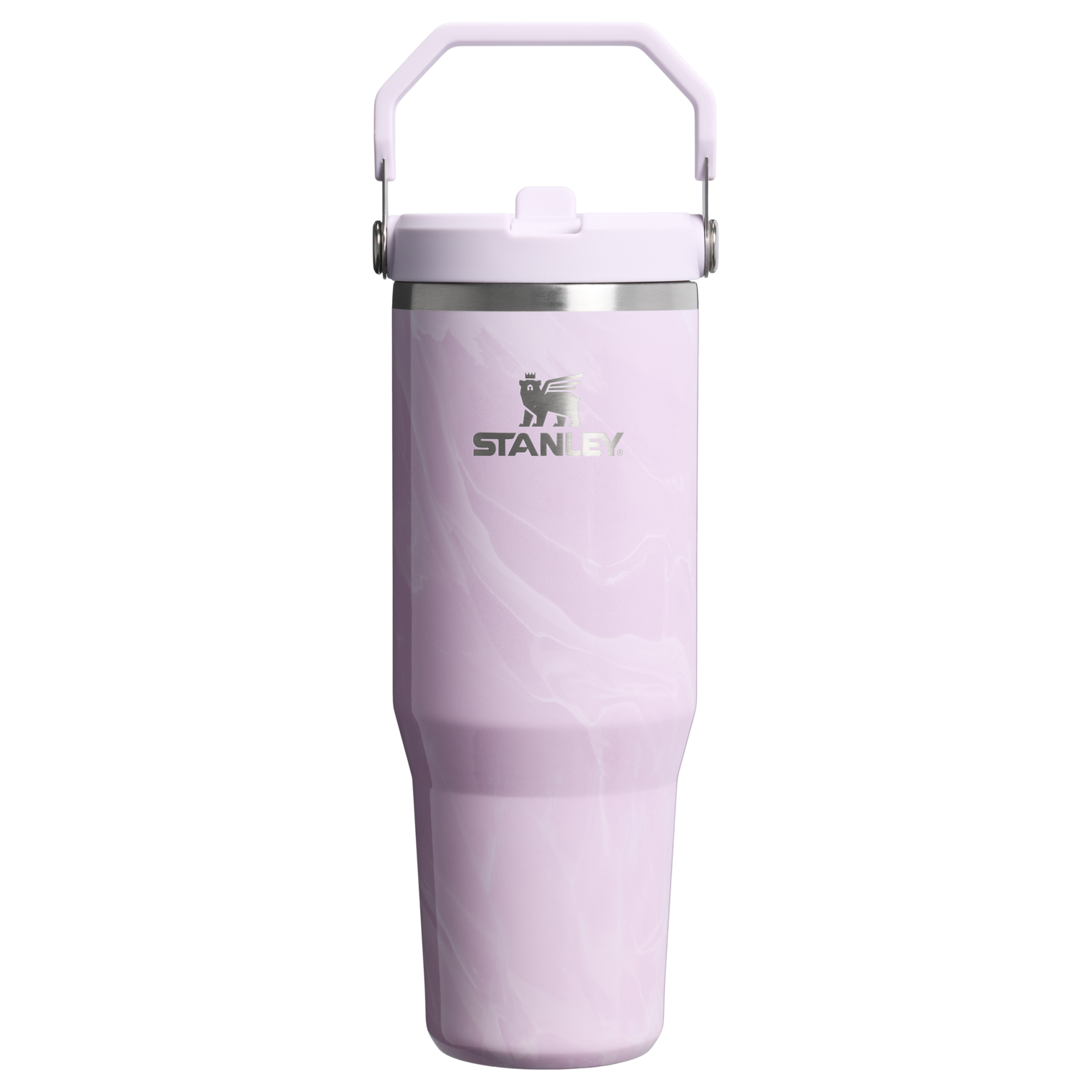 Stanley 1913 Marble Collection アイスフロー フリップストロー2.0 真空断熱タンブラー 30 oz（約0.89L） in Soft Amethyst Calacatta
