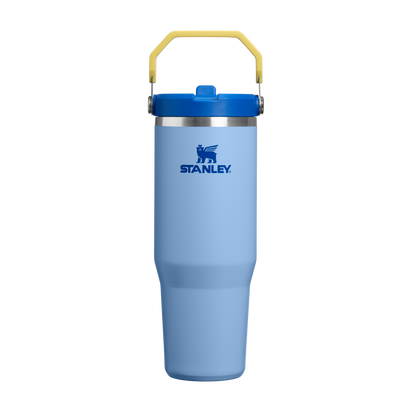 Stanley 1913 Back to School Collection アイスフロー フリップストロー2.0 真空断熱タンブラー 30 oz（約0.89L） in Cornflower Admiral Blue | Front View