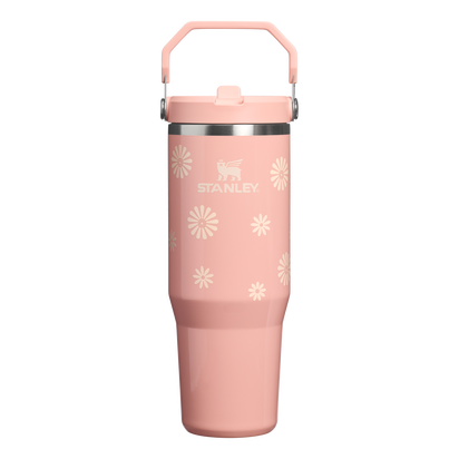 Stanley 1913 Wild and Free Collection アイスフロー フリップストロー2.0 真空断熱タンブラー 30 oz（約0.89L） in Sorbet Daisies | Front View