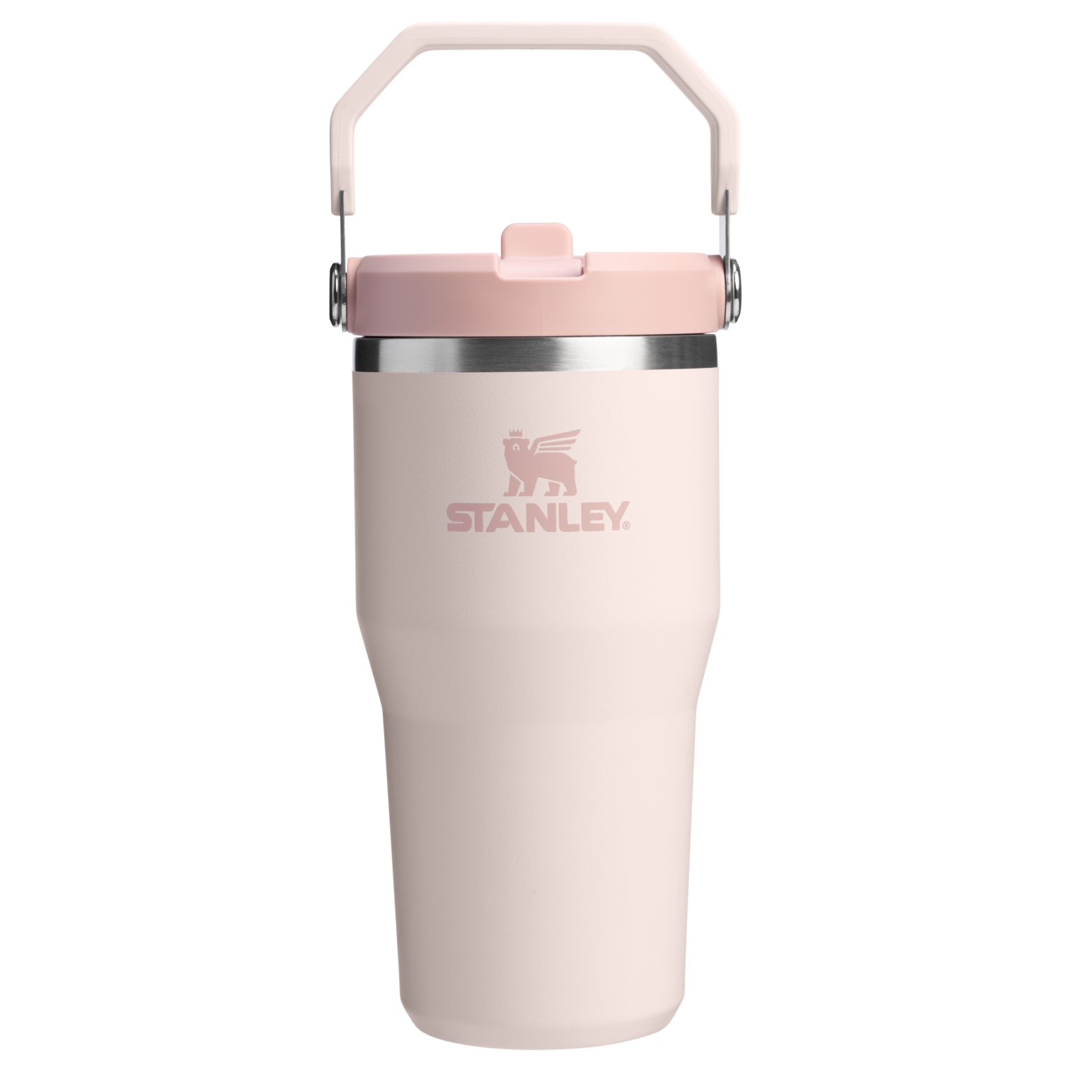 Stanley 1913 アイスフロー フリップストロー2.0 真空断熱タンブラー 20 oz（約0.59L） in Rose Quartz