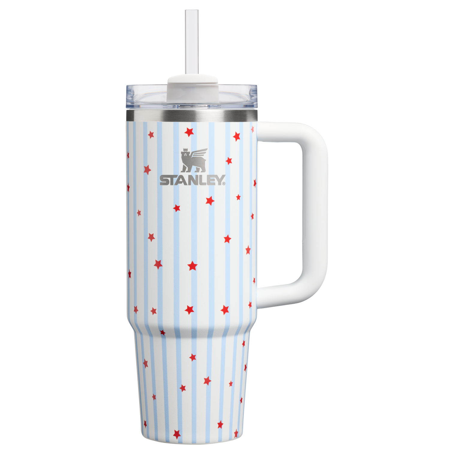 Stanley 1913 Sparkle Collection クエンチャー H2.0 フローステート 真空断熱タンブラー 30 oz（約0.89L） in Blue Starry Stripes