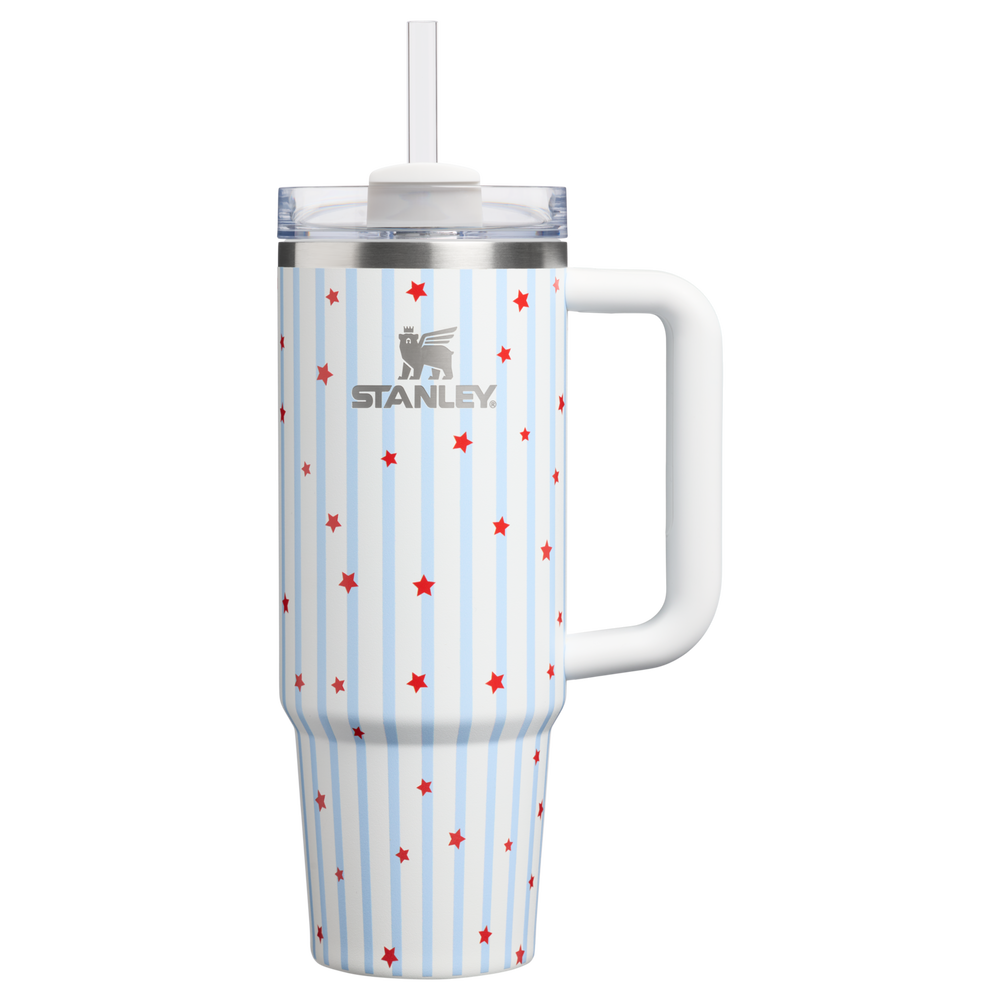 Stanley 1913 Sparkle Collection クエンチャー H2.0 フローステート 真空断熱タンブラー 30 oz（約0.89L） in Blue Starry Stripes | View 1