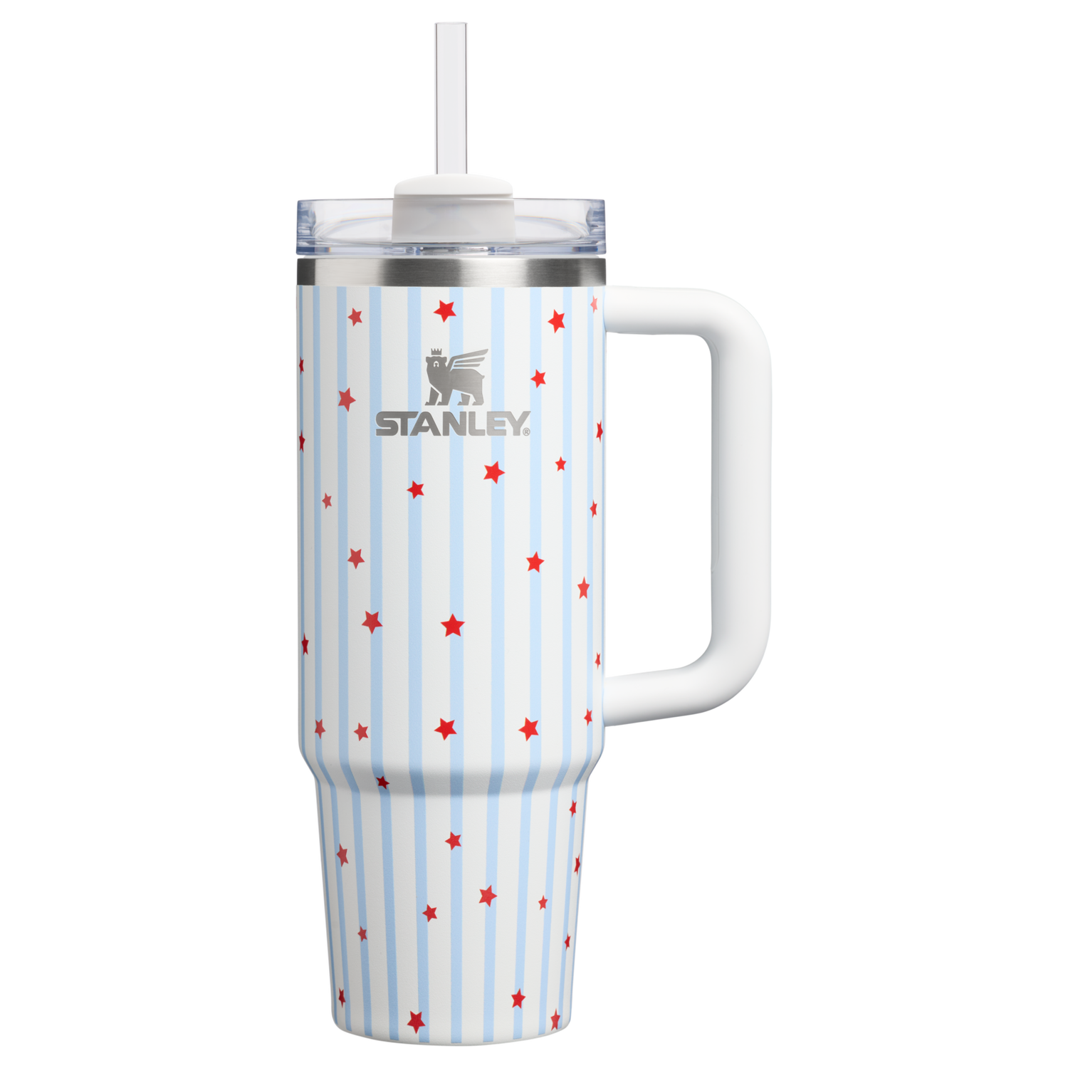Stanley 1913 Sparkle Collection クエンチャー H2.0 フローステート 真空断熱タンブラー 30 oz（約0.89L） in Blue Starry Stripes | View 1