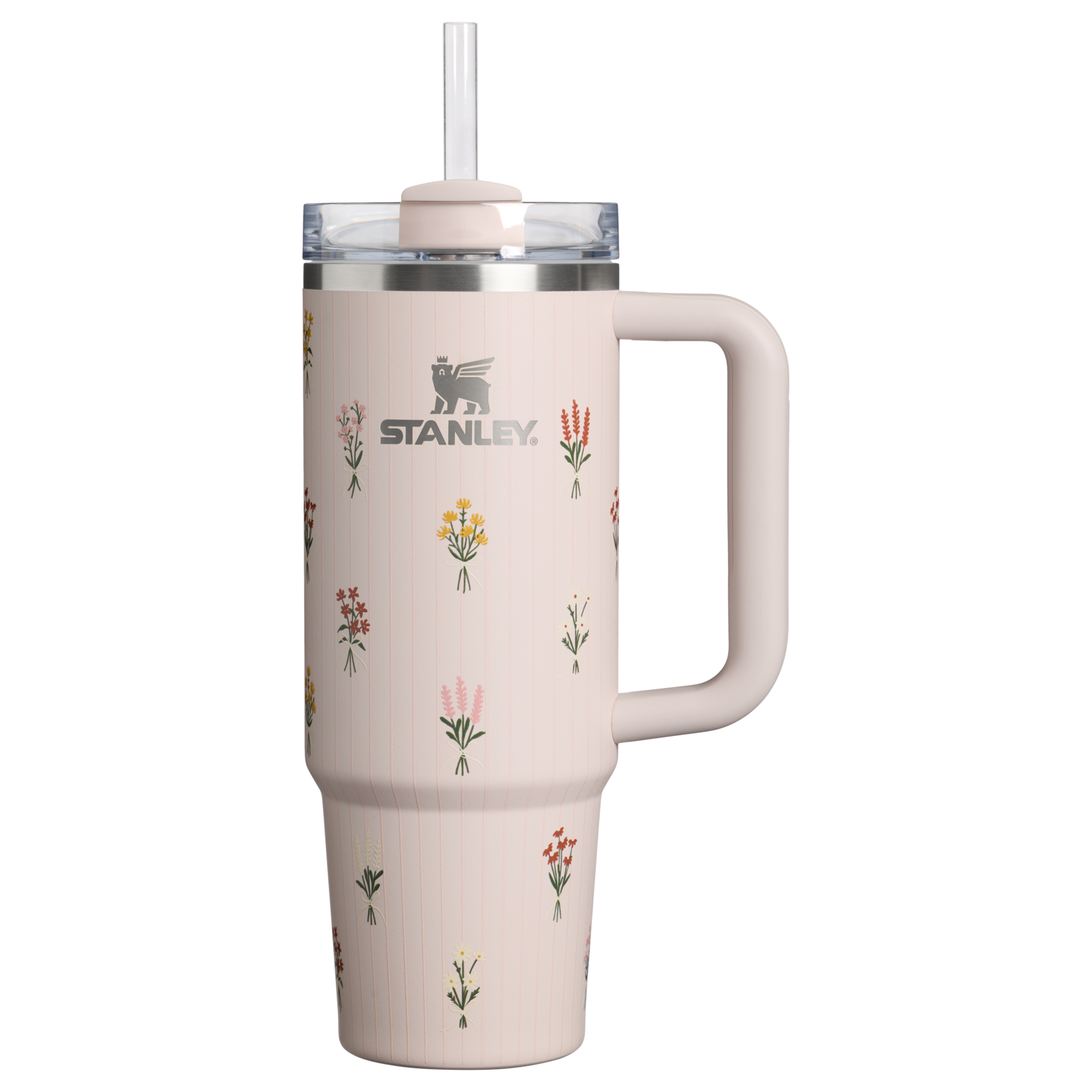 Stanley 1913 Bouquets クエンチャー H2.0 フローステート 真空断熱タンブラー 30 oz（約0.89L） in Rose Quartz Bouquets