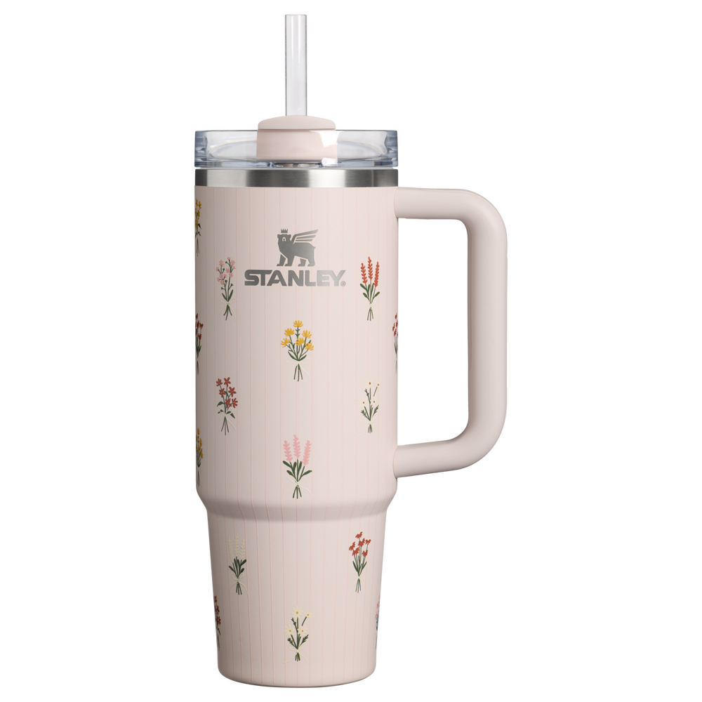 Stanley 1913 Bouquets クエンチャー H2.0 フローステート 真空断熱タンブラー 30 oz（約0.89L） in Rose Quartz Bouquets | View 1