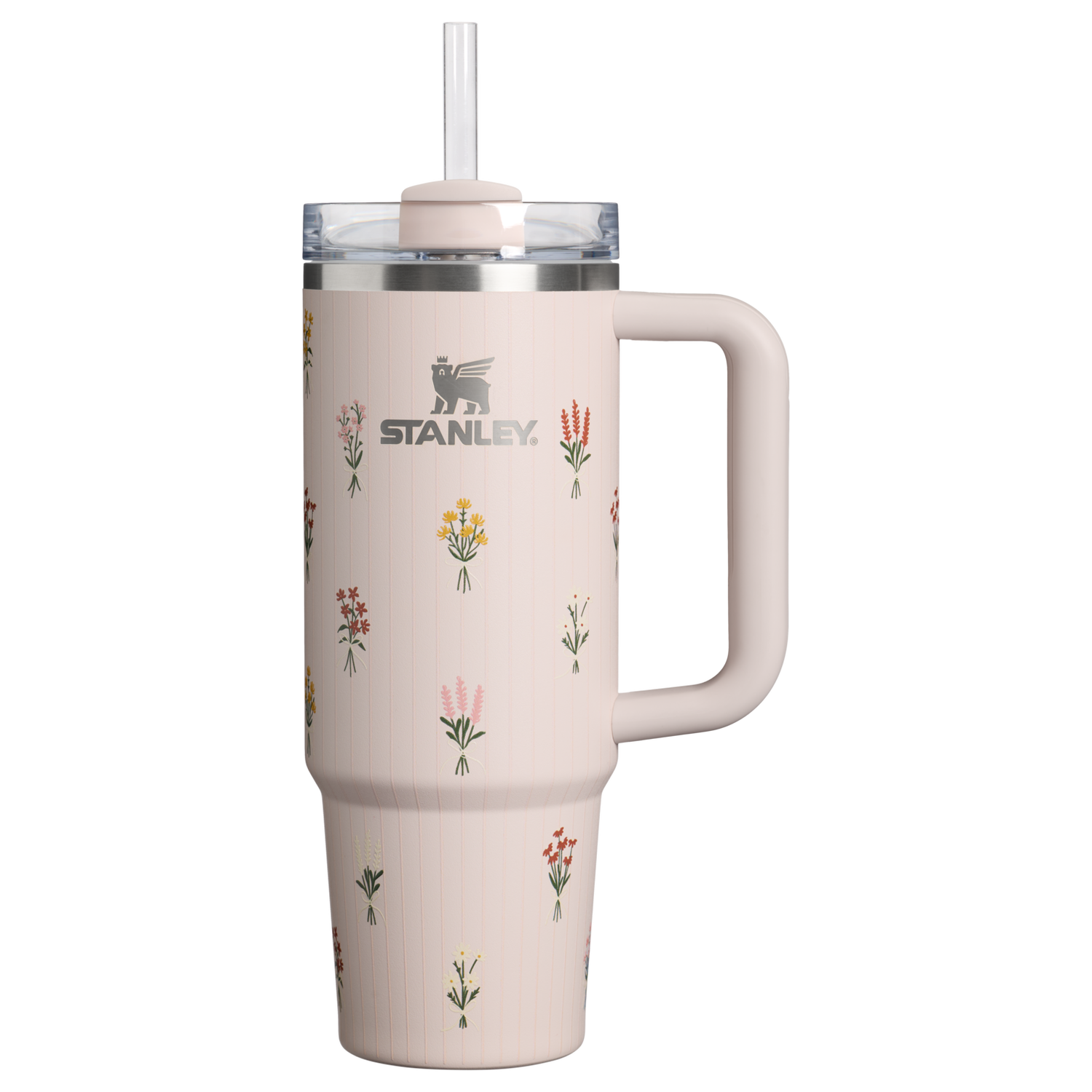 Stanley 1913 Bouquets クエンチャー H2.0 フローステート 真空断熱タンブラー 30 oz（約0.89L） in Rose Quartz Bouquets | View 1