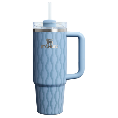 Stanley 1913 クエンチャー H2.0 フローステート 真空断熱タンブラー 30 oz（約0.89L） in Slate Blue Drift | Front View
