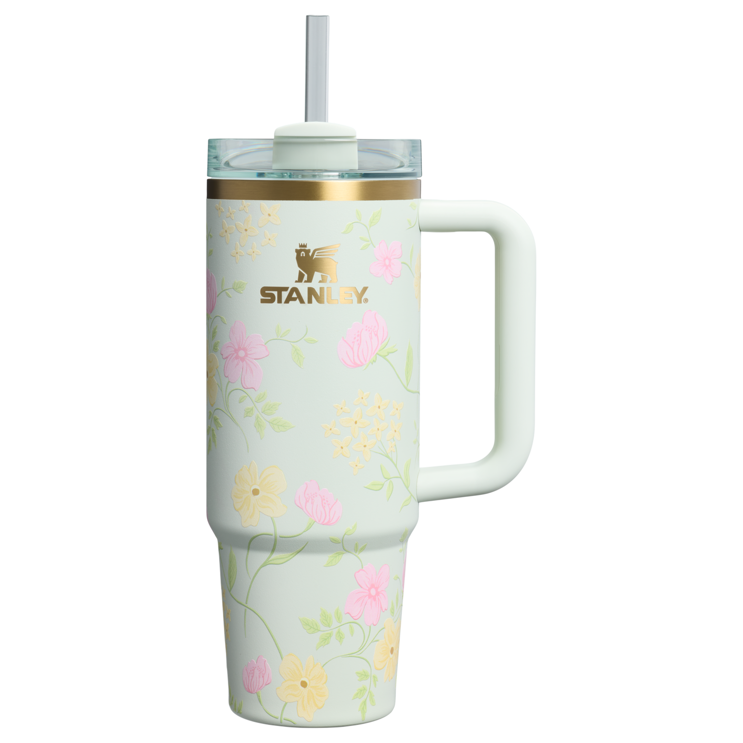 Stanley 1913 Floral Collection クエンチャー H2.0 フローステート 真空断熱タンブラー 30 oz（約0.89L） in Spring Blossoms | Front View