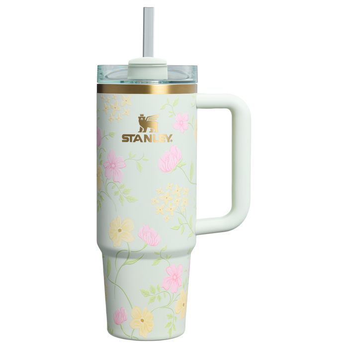 Stanley 1913 Floral Collection クエンチャー H2.0 フローステート 真空断熱タンブラー 30 oz（約0.89L） in Spring Blossoms | Front View