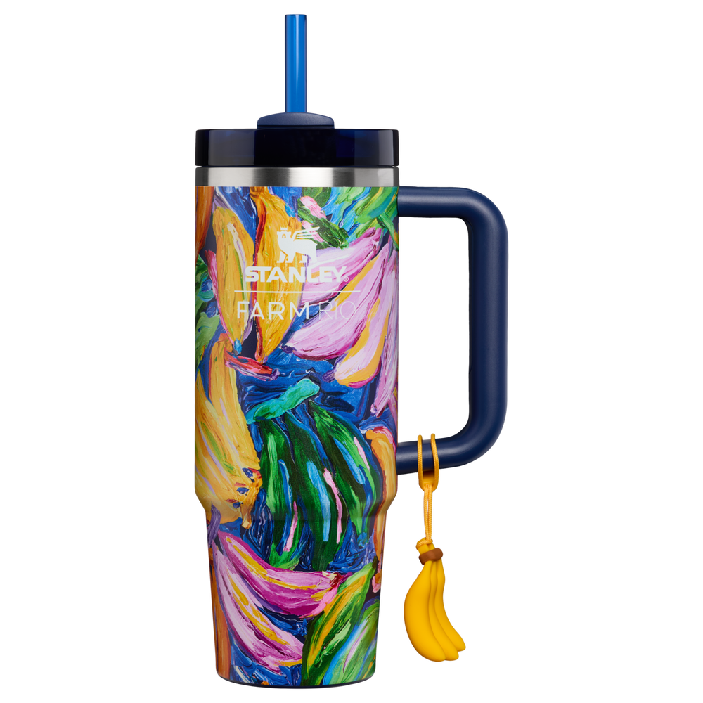 Stanley 1913 Stanley 1913 x FARM Rio クエンチャー H2.0 フローステート 真空断熱タンブラー 30 oz（約0.89L） in Farm Rio Painted Bananas | View 1