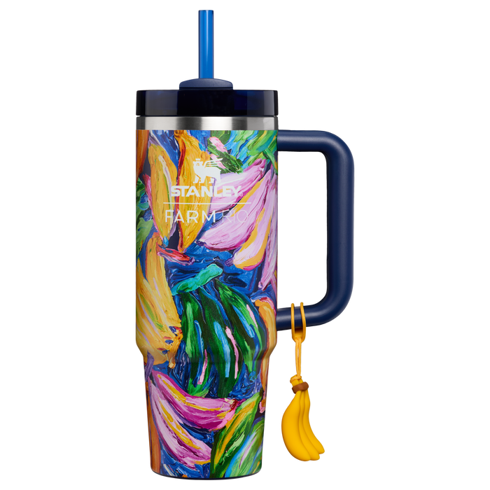 Stanley 1913 Stanley 1913 x FARM Rio クエンチャー H2.0 フローステート 真空断熱タンブラー 30 oz（約0.89L） in Farm Rio Painted Bananas