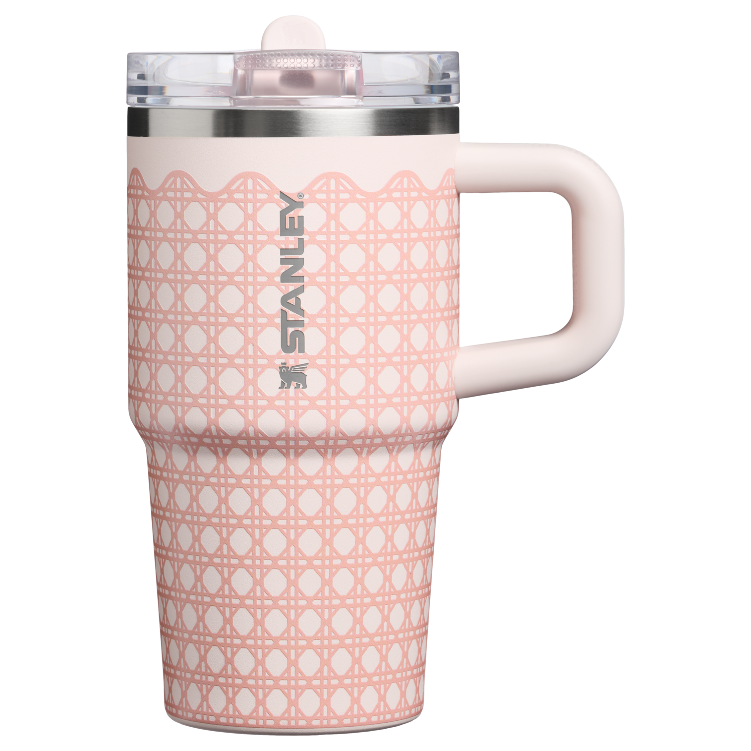 Stanley 1913 Picnic Collection クエンチャー プロツアー フリップストロー 真空断熱タンブラー 20 oz（約0.59L） in Rose Quartz Rattan