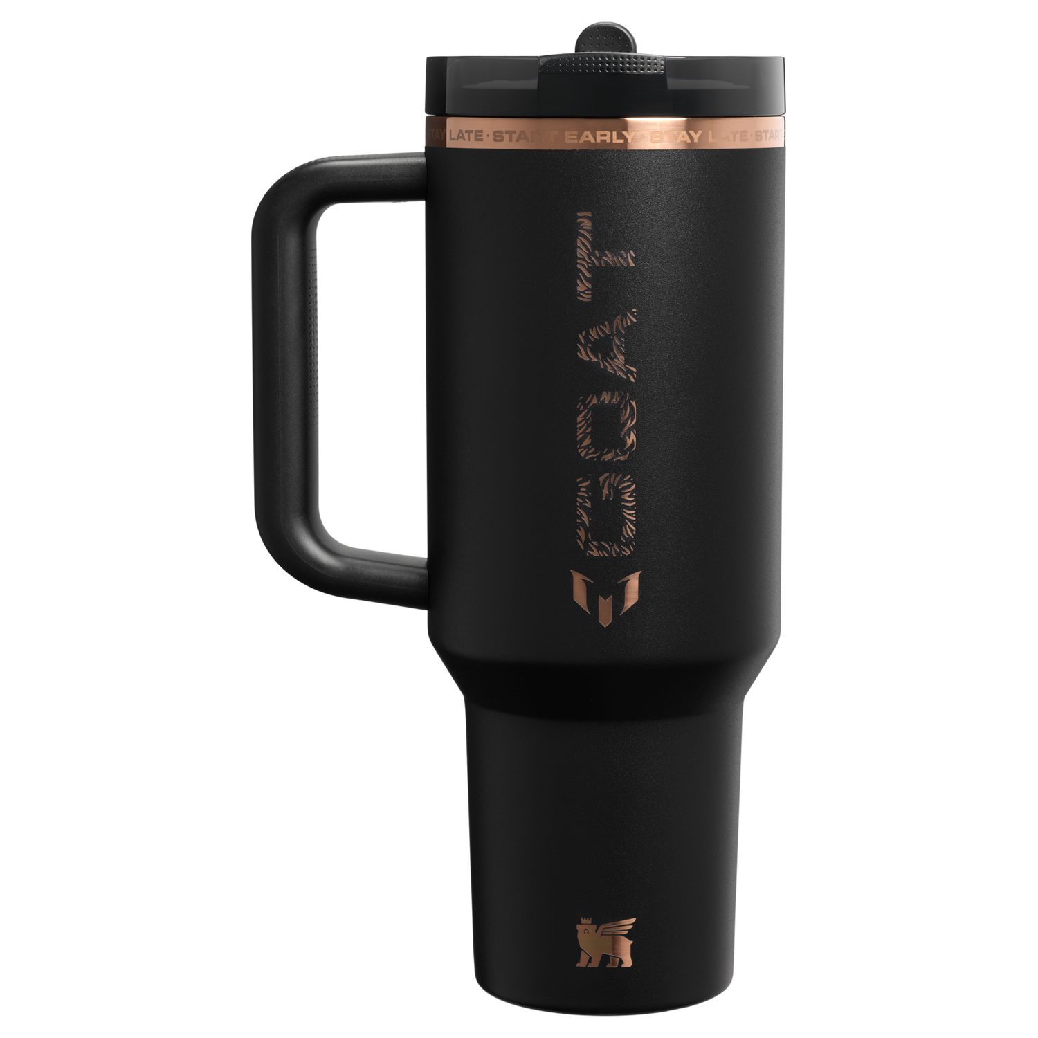 Stanley 1913 Messi x Stanley 1913 クエンチャー プロツアー フリップストロー 真空断熱タンブラー 40 oz（約1.18L） in Messi GOAT Black | View 1