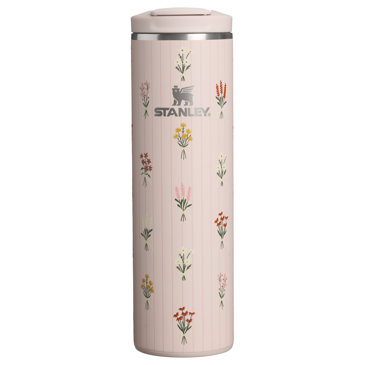 Stanley 1913 Bouquets トランジット フリップトップ真空断熱マグ 16oz （約0.47L） in Rose Quartz Bouquets