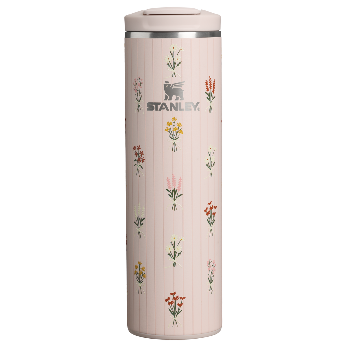 Stanley 1913 Bouquets トランジット フリップトップ真空断熱マグ 16oz （約0.47L） in Rose Quartz Bouquets | View 1