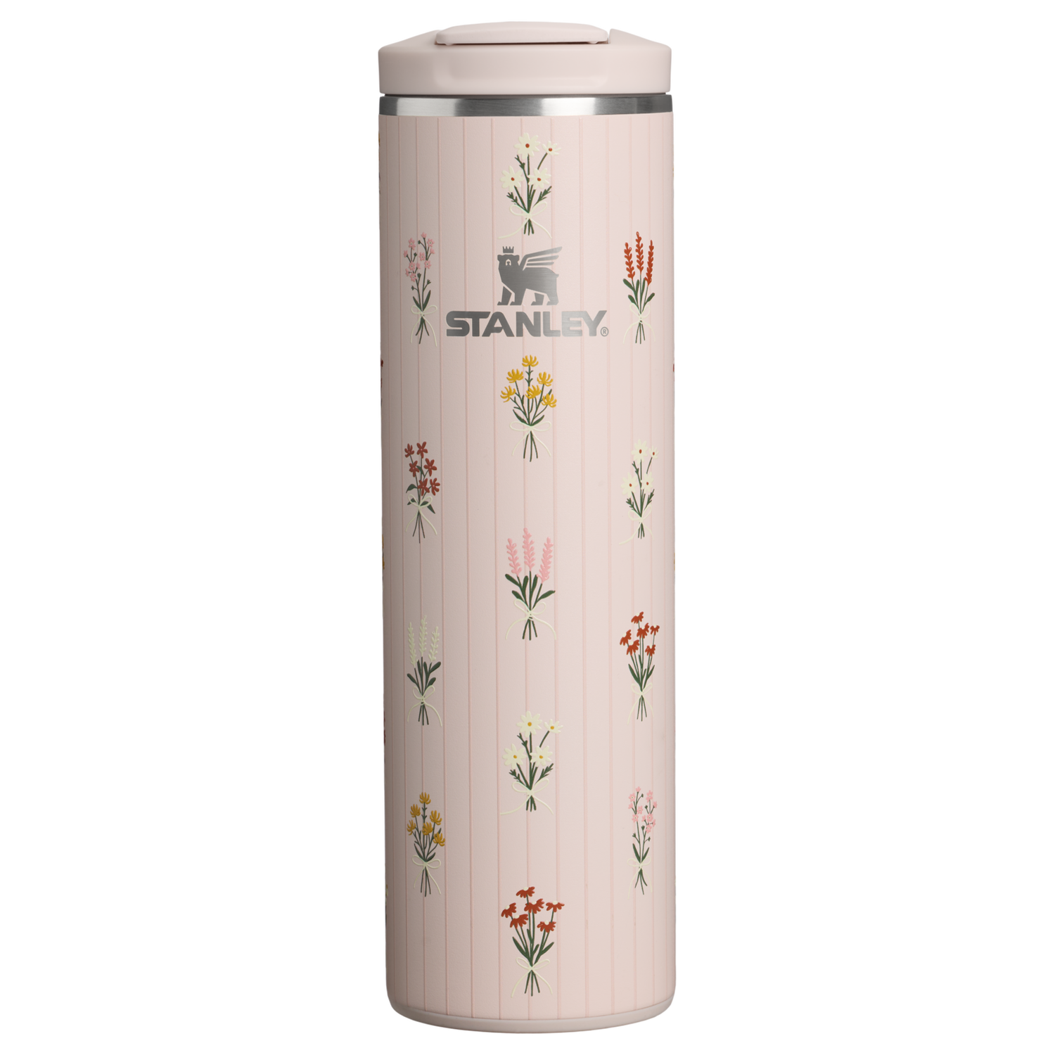 Stanley 1913 Bouquets トランジット フリップトップ真空断熱マグ 16oz （約0.47L） in Rose Quartz Bouquets | View 1